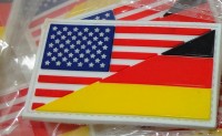 3D Rubber PATCH: "US/GER" 3D Rubber PATCH: "US/GER"