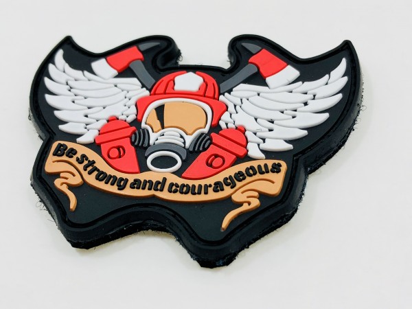 3D Rubberpatch: "Be strong and courageous"