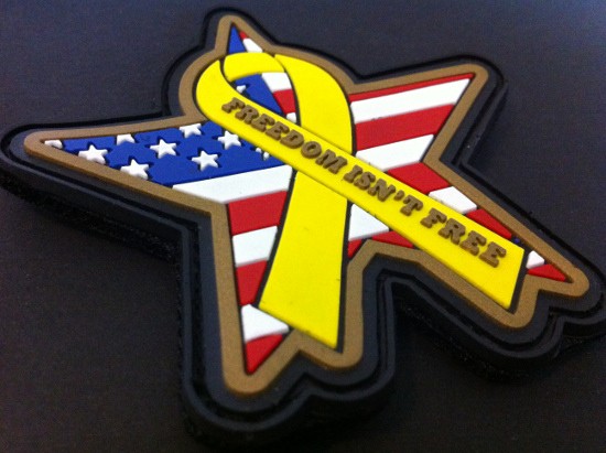 3DRubber Patch:"FREEDOM ISN'T FREE""