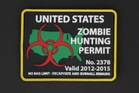 US ZOMBIE HUNTING PERMIT US ZOMBIE HUNTING PERMIT