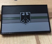 3D Rubber MORALE PATCH:"GREEN LINE DEUTSCHLAND" 3D Rubber MORALE PATCH:"GREEN LINE DEUTSCHLAND"
