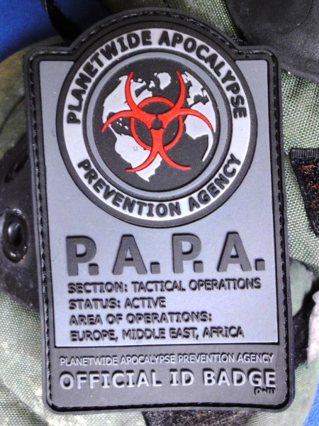 3D Rubberpatch: "P.A.P.A."night camo