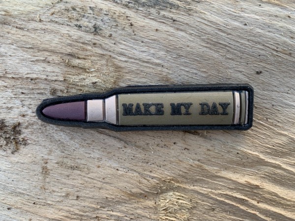 3D Rubberpatch "MAKE MY DAY"