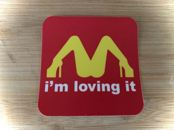 Aufkleber/Sticker "I'M LOVING IT""