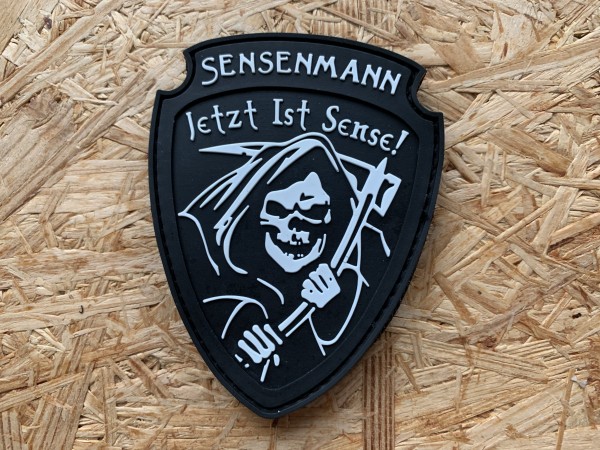 3D Rubberpatch "SENSENMANN black"