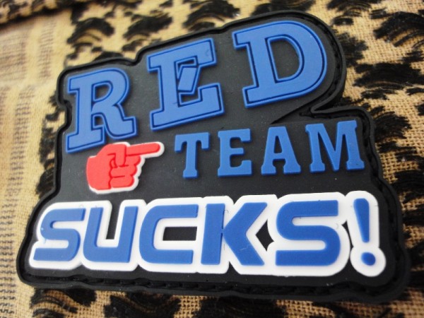 3D Rubberpatch:"RED TEAM SUCKS" by p-w