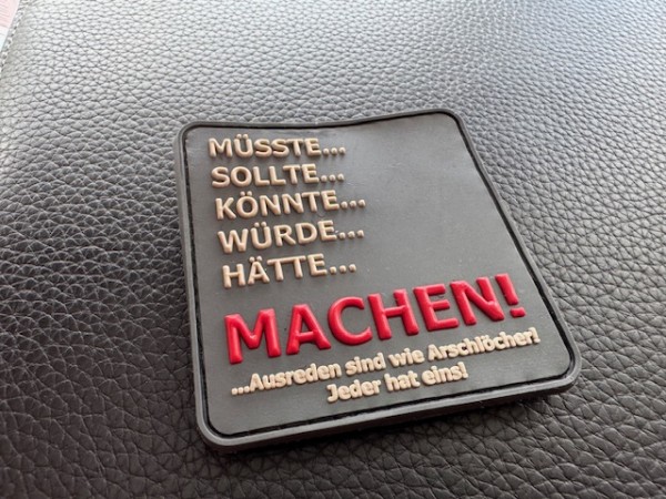 3D Rubberpatch "Machen" neue Farbkombination