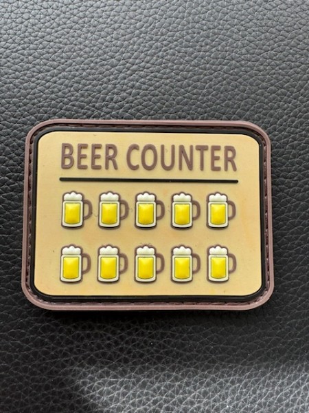 3D Rubberpatch "Beer Counter"