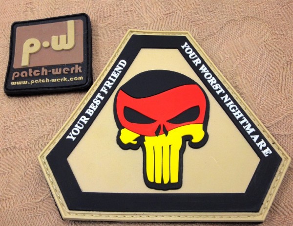 3D Rubber Patch:"Punisher Germany"