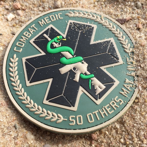 3D Rubber MORALE PATCH: "COMBAT MEDIC"