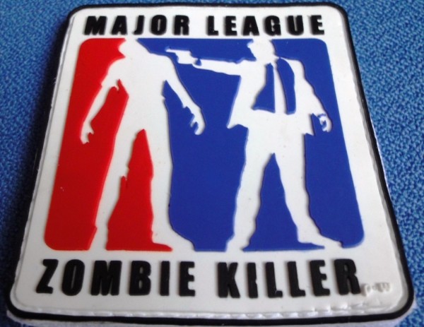 3D Rubberpatch: "Major League ZOMBIE KILLER" r,w,b