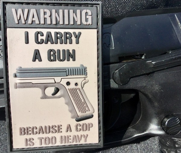 3D Rubberpatch: "I carry a gun"