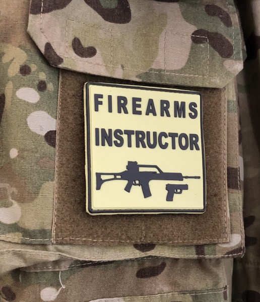 3D Rubber Patch:"Firearms Instructor"