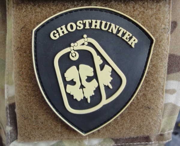 3DRubber Patch:" GHOSTHUNTER" tan