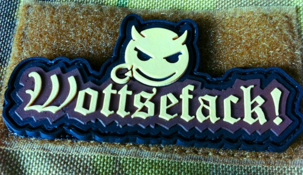 3D Rubber Patch:"Wottsefack!" desert