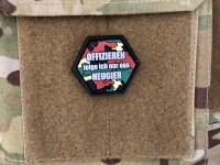 HEXPATCH: "OFFIZIEREN FOLGE ICH NUR AUS NEUGIER" HEXPATCH: "OFFIZIEREN FOLGE ICH NUR AUS NEUGIER"
