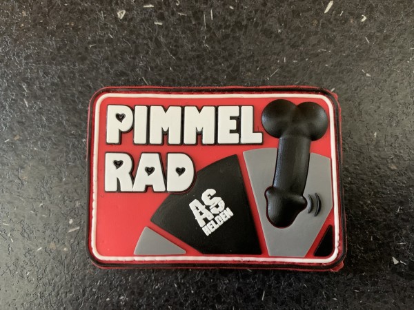 3D Rubberpatch "PIMMELRAD" ROT