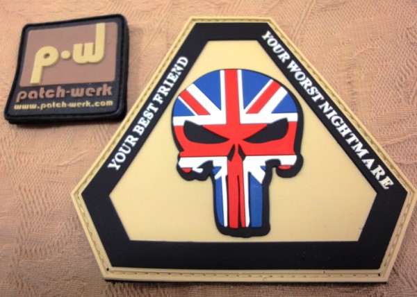 3D Rubber Patch:"Punisher UK"