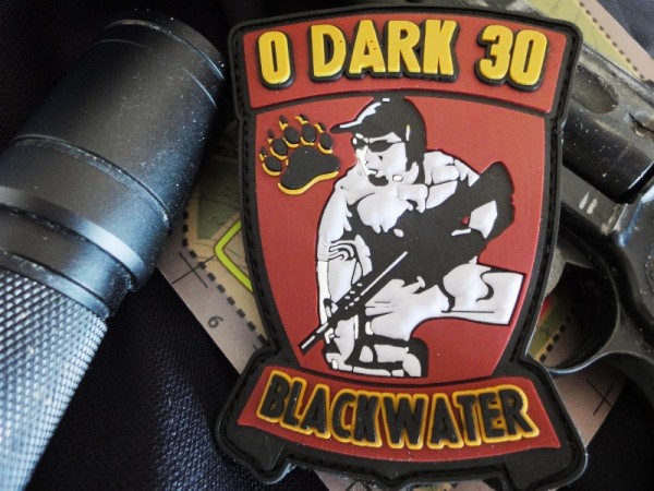 3DRubber Patch:"0 Dark 30" BLACKW.