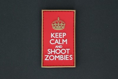 3D Rubberpatch: UNDEAD "KEEP CALM AND SHOOT ZOMBIES"