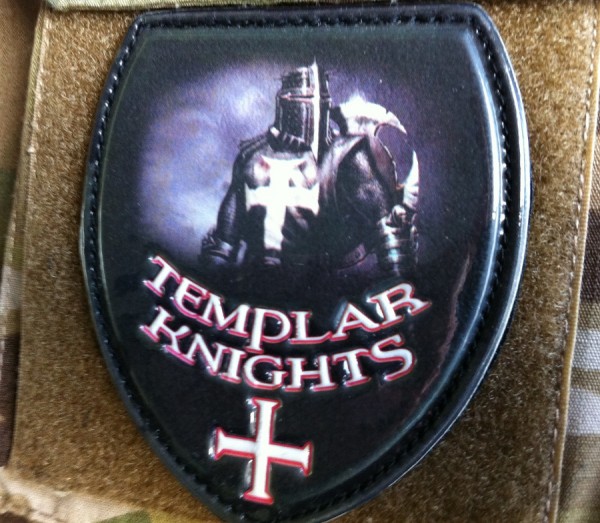 3D PVC MORALE PATCH:" TEMPLAR KNIGHTS"