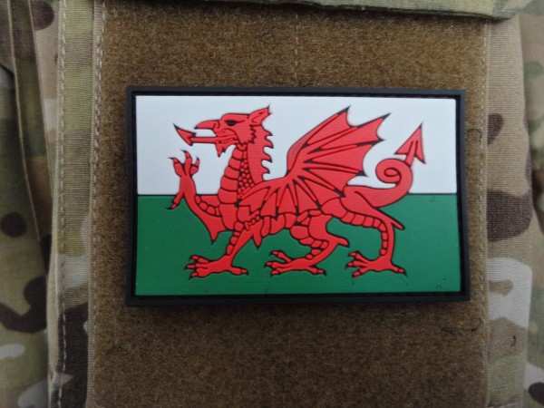 3D Rubber Patch: "WALES"