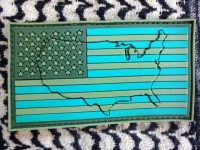 3DRubber Patch:"USA" left arm JUNGLE 3DRubber Patch:"USA" left arm JUNGLE