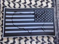 3DRubber Patch:"USA" right arm SUBDUED 3DRubber Patch:"USA" right arm SUBDUED