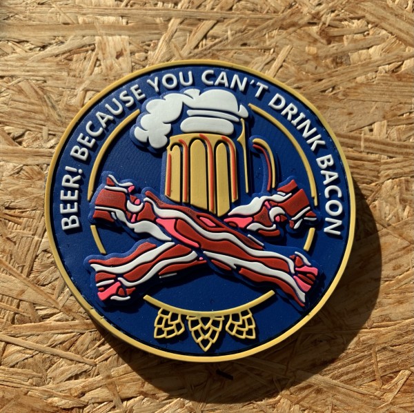 3D Rubberpatch: "BEER & BACON"