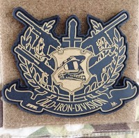 3D Rubber Patch: "OLD IRON DIVISION" 3D Rubber Patch: "OLD IRON DIVISION"