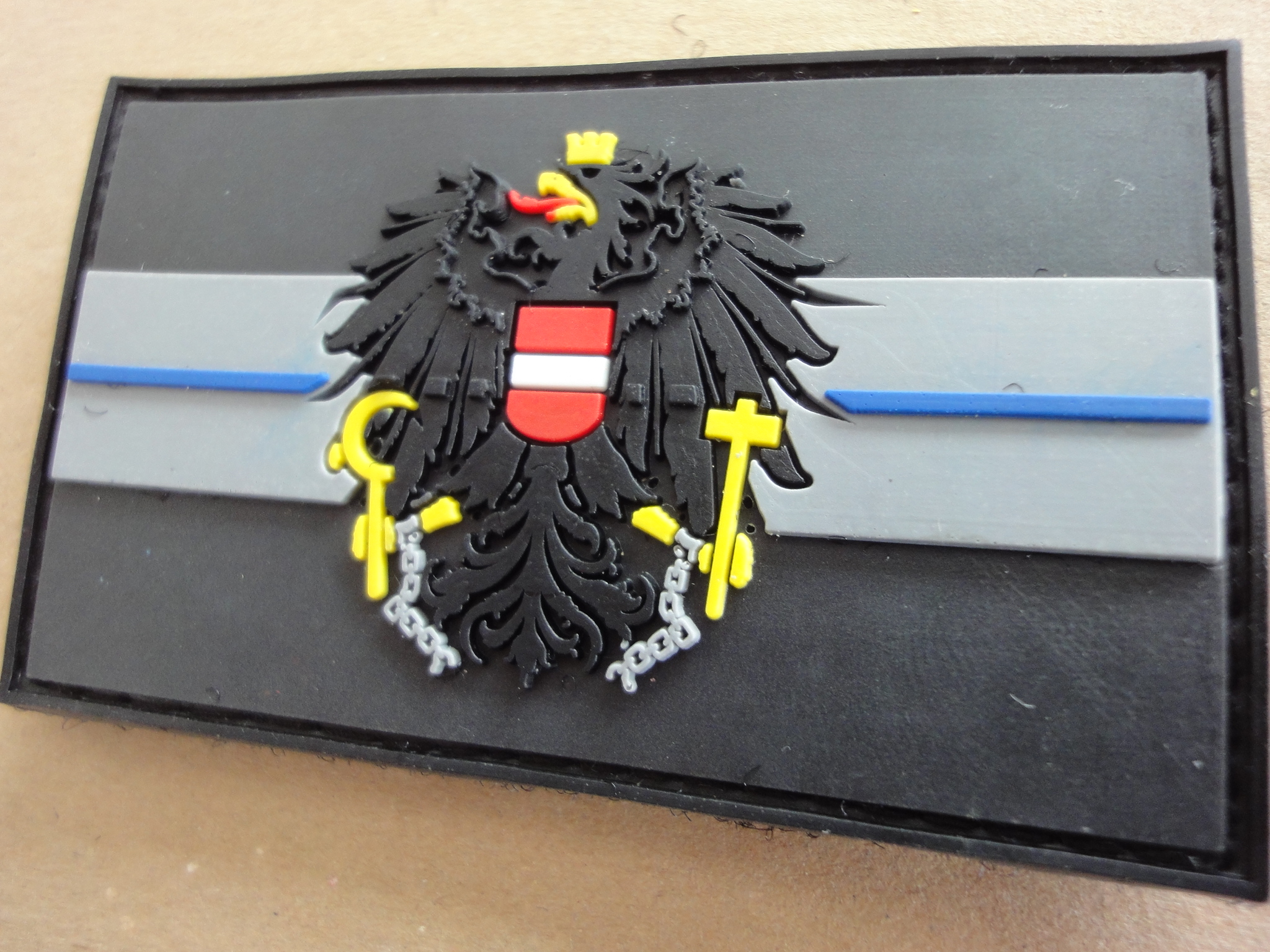 3D Rubber MORALE PATCH: "BLUE LINE ÖSTERREICH" 3D Rubber MORALE PATCH: "BLUE LINE ÖSTERREICH"