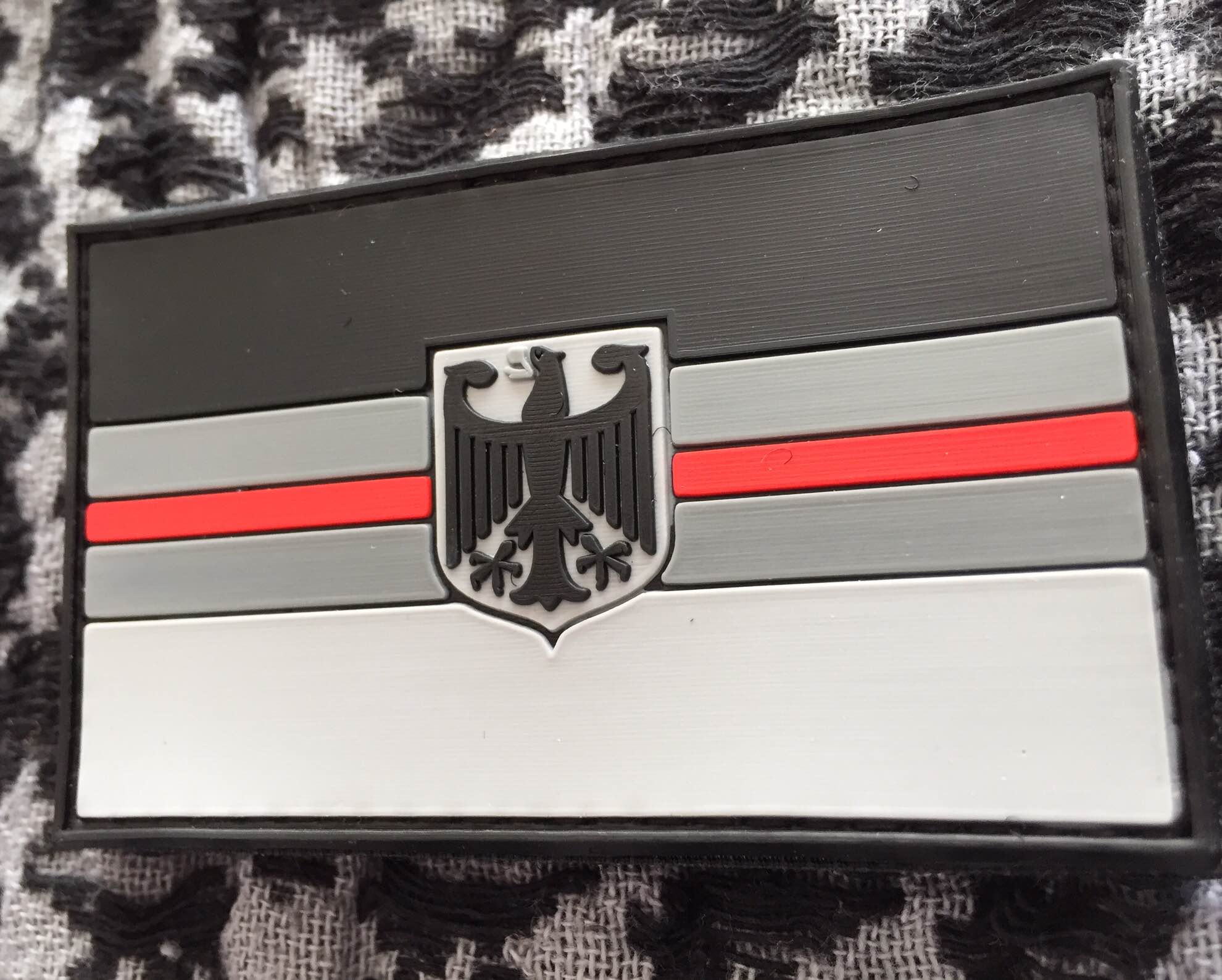 3D Rubber MORALE PATCH: "RED LINE DEUTSCHLAND" 3D Rubber MORALE PATCH: "RED LINE DEUTSCHLAND"