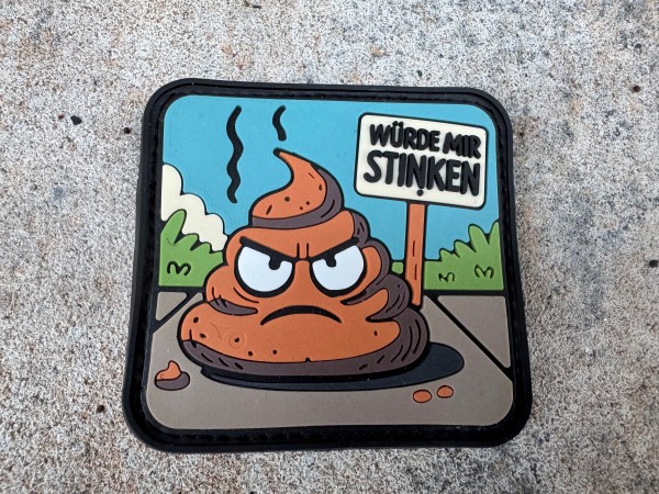 3D Rubberpatch "WÜRDE MIR STINKEN"