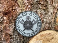 3D Rubber MORALE PATCH: "WARRIOR'S CODE" blau grau 3D Rubber MORALE PATCH: "WARRIOR'S CODE" blau grau