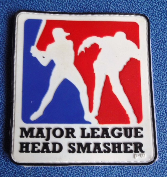 3D Rubberpatch: "Major League Headsmasher" r,w,b