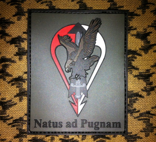 3DRubber Patch:"Natus ad Pugnam"