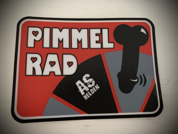 Aufkleber/Sticker "PIMMELRAD" rot