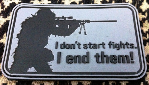 3D Rubberpatch:"I don't start fights. I end them!" Dark ops