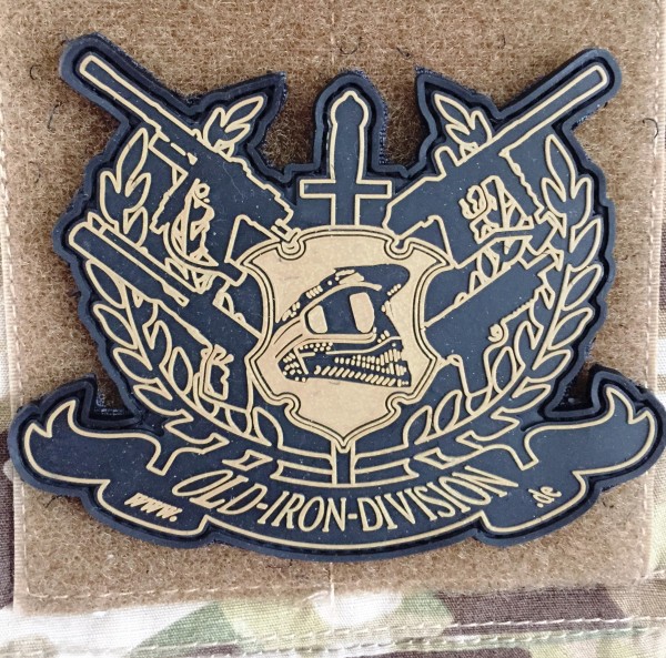 3D Rubber Patch: "OLD IRON DIVISION"
