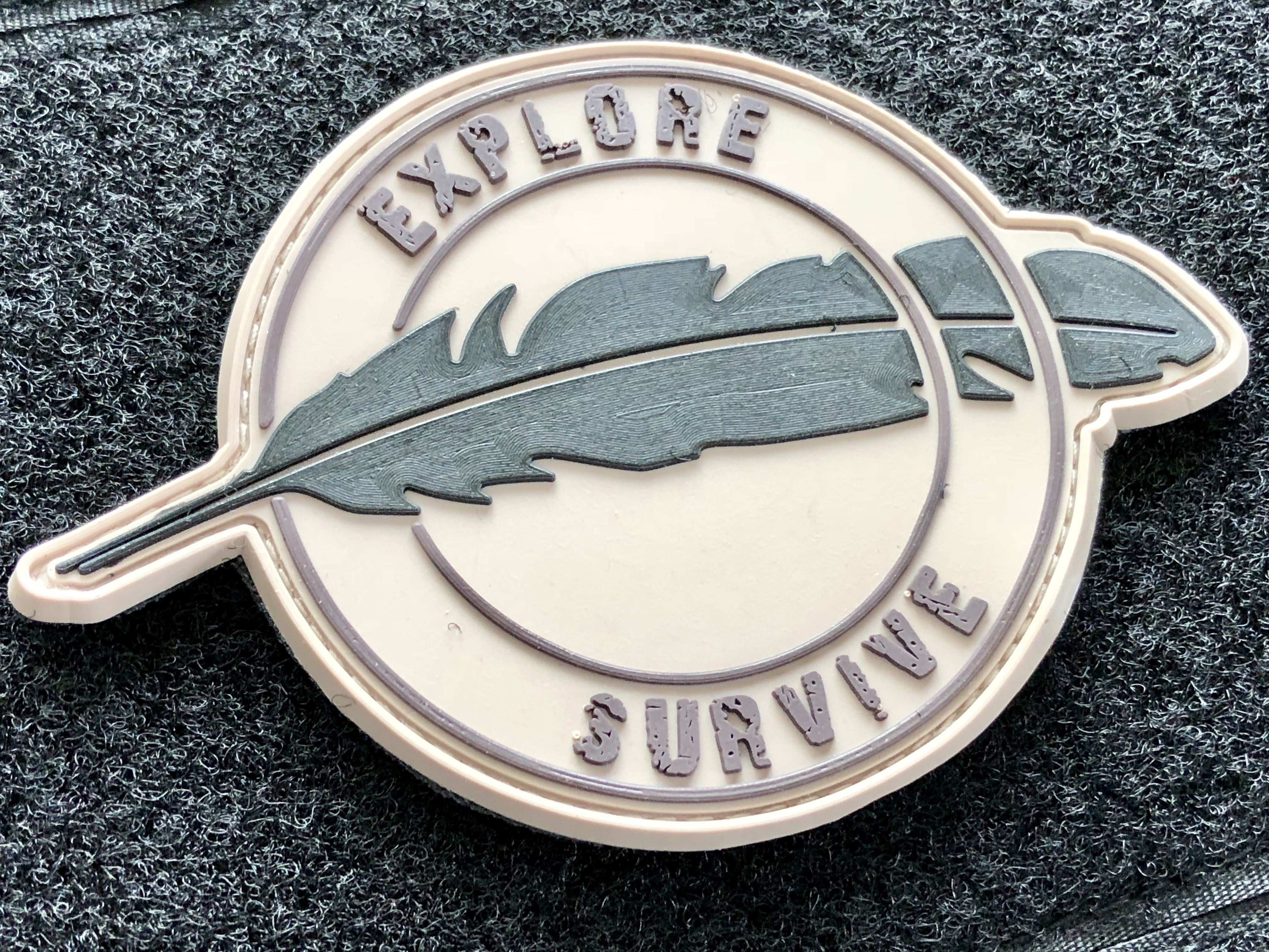 3D Rubberpatch: "Explore - Survive" 3D Rubberpatch: "Explore - Survive"