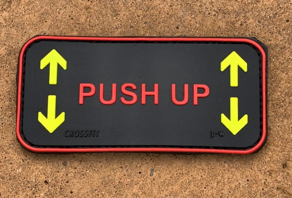 3D Rubberpatch: CROSSFIT "PUSH UP"