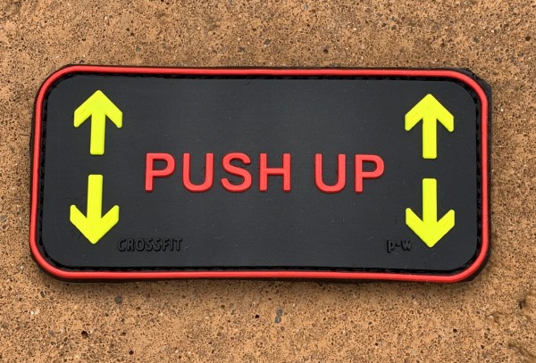 3D Rubberpatch: CROSSFIT "PUSH UP"