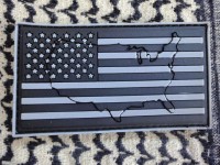 3DRubber Patch: "USA" left arm SUBDUED 3DRubber Patch: "USA" left arm SUBDUED
