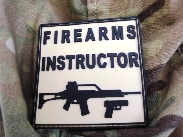 3D Rubber Patch:"Firearms Instructor"