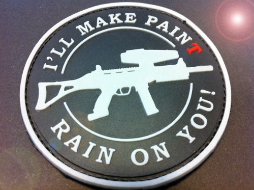 3DRubber Patch:"I'LL MAKE PAINT RAIN ON YOU"