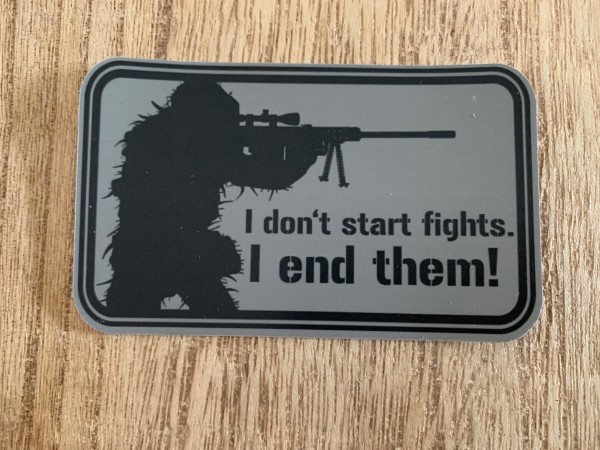 Aufkleber/Sticker: "I don't start fights...."