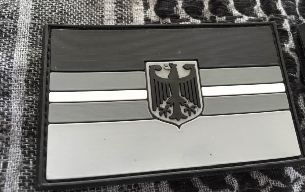 3D Rubber MORALE PATCH: "WHITE LINE DEUTSCHLAND"