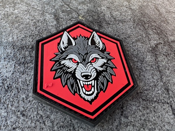 3D Rubberpatch "Wolfskopf"