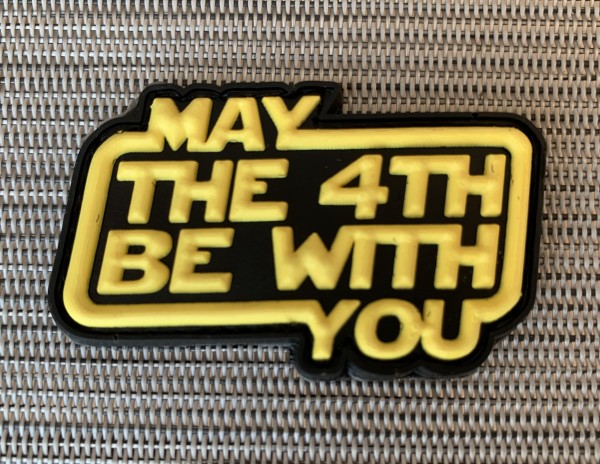 3D Rubberpatch "MAY THE 4TH BE WITH YOU"