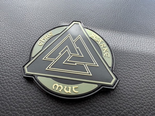 3D Rubberpatch "Mut, Ehre, Stärke"